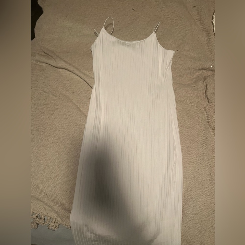 White Zara Midi Dress